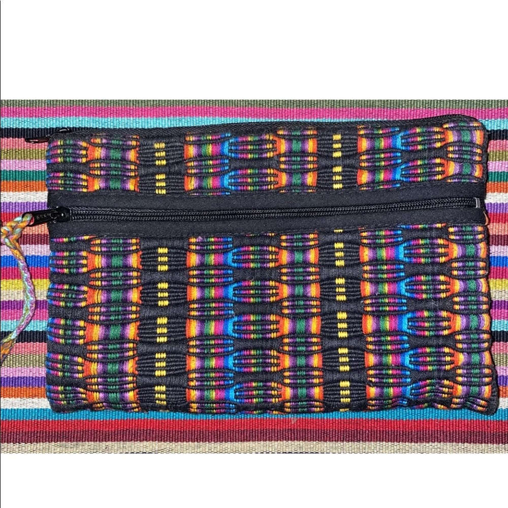 Limited Edition Hiptipico Ethical Artisans Textile Huipil Embroidered Pouch